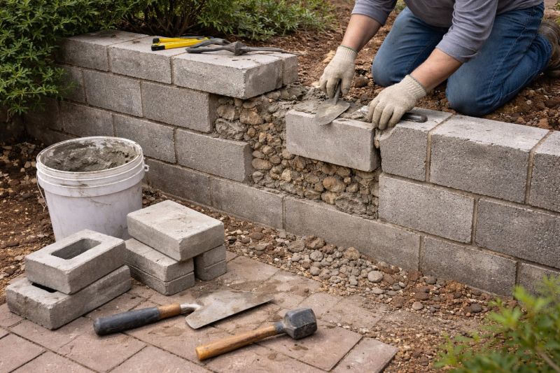 Block Wall Repair in Magnolia, TX