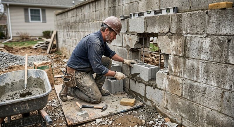 Block Wall Repair in Waller, TX
