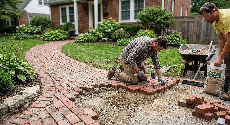 Brick Flatwork Repair in Cypress, TX