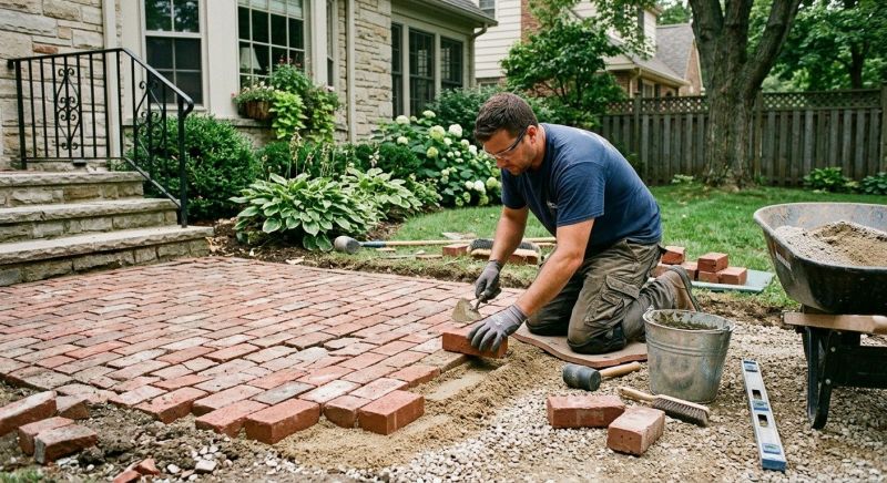 Brick Flatwork Repair in Kingwood, TX