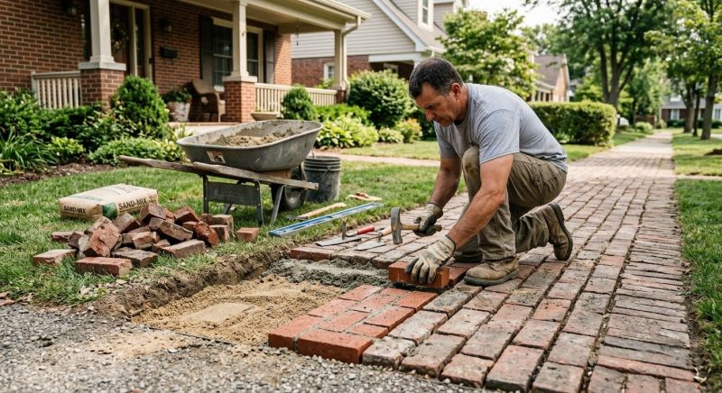 Brick Flatwork Repair in Montgomery County, TX