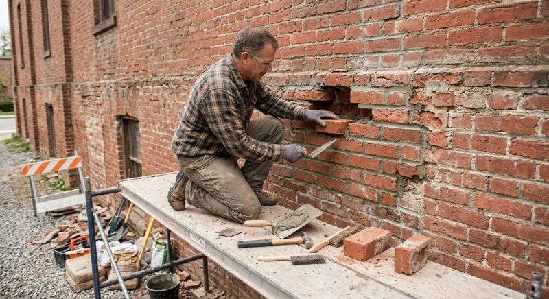 Brick Stairs Repair in Humble, TX
