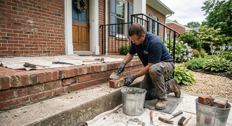 Brick Stairs Repair in Prairie View, TX