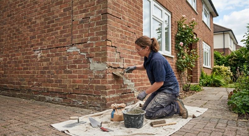 Brick Wall Repair in Magnolia, TX