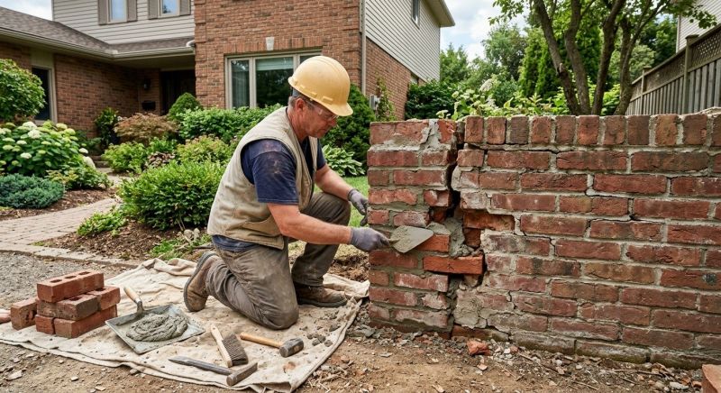 Brick Wall Repair in Waller, TX
