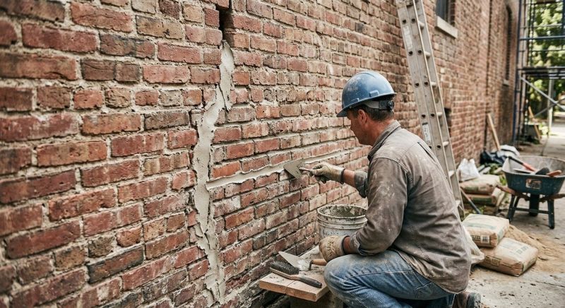 Brick Wall Repair in Waller, TX