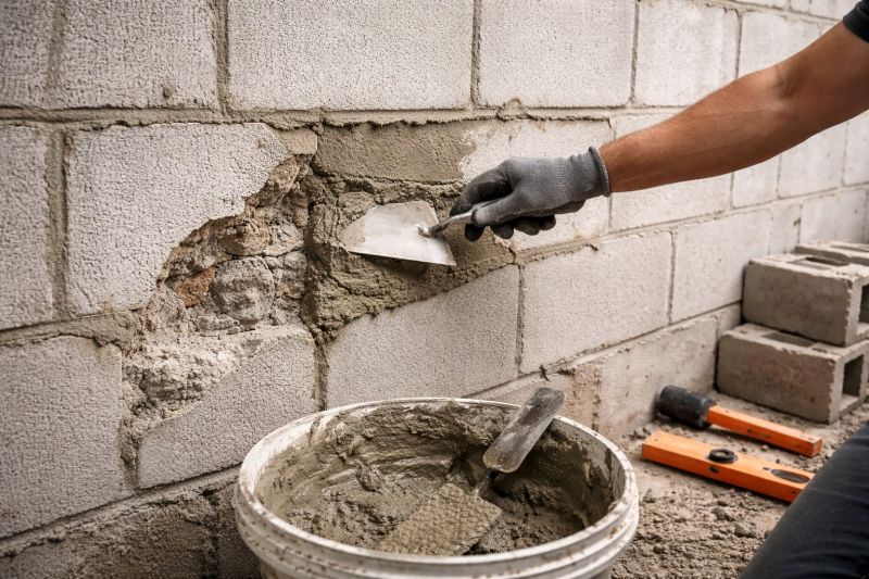 Cinder Block Wall Repair in Magnolia, TX