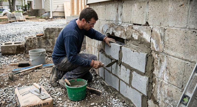 Concrete Block Repair in Tomball, TX