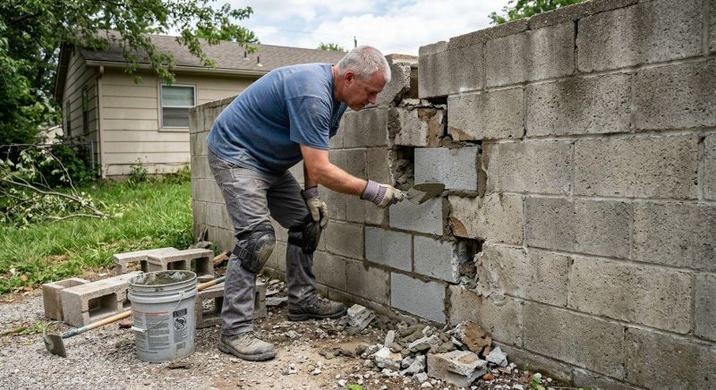 Concrete Block Repair in Montgomery County, TX