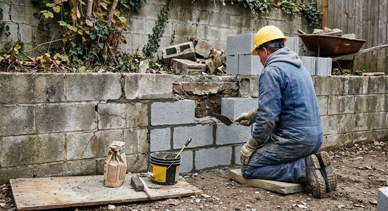 Concrete Block Repair in Spring, TX