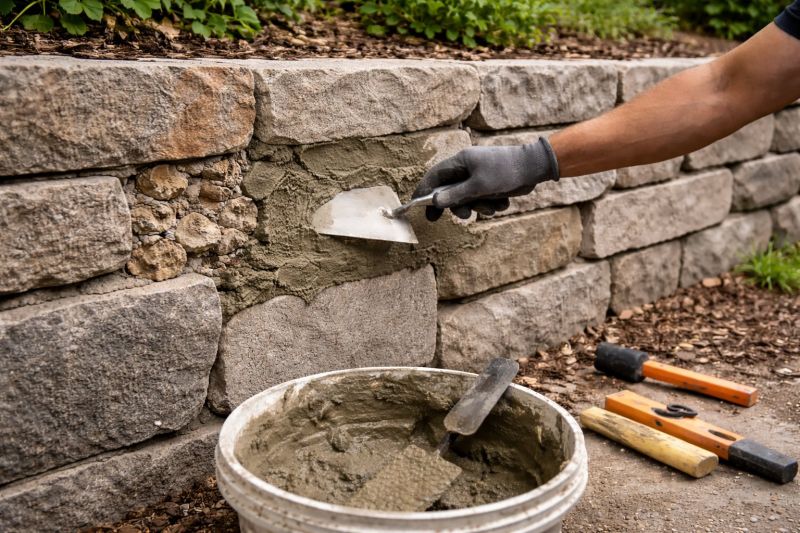 Rock Wall Repair in Tomball, TX