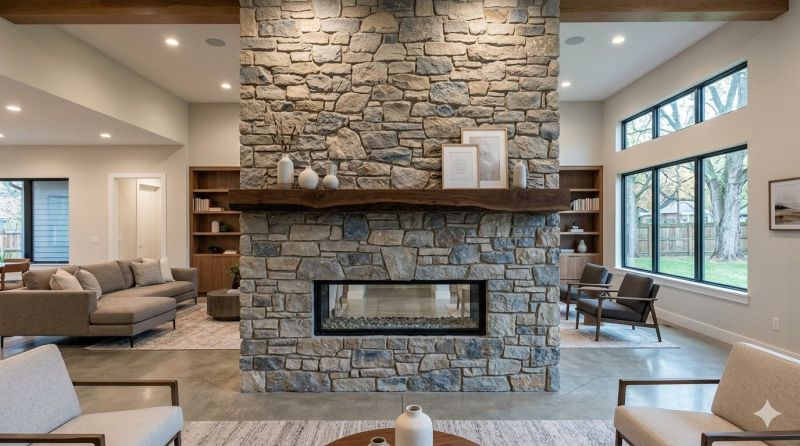 Stone Chimney Installation in Cypress, TX