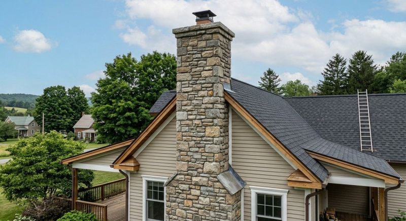 Stone Chimney Installation in Katy, TX
