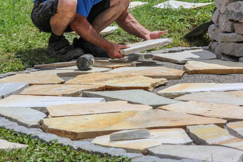 Stone Walkway Repair in Tomball, TX