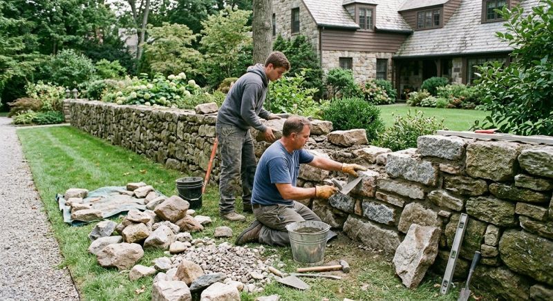 Stone Wall Repair in Humble, TX