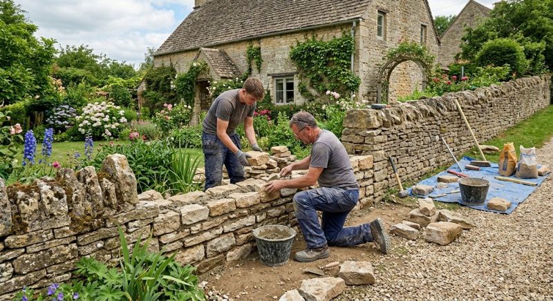 Stone Wall Repair in Tomball, TX